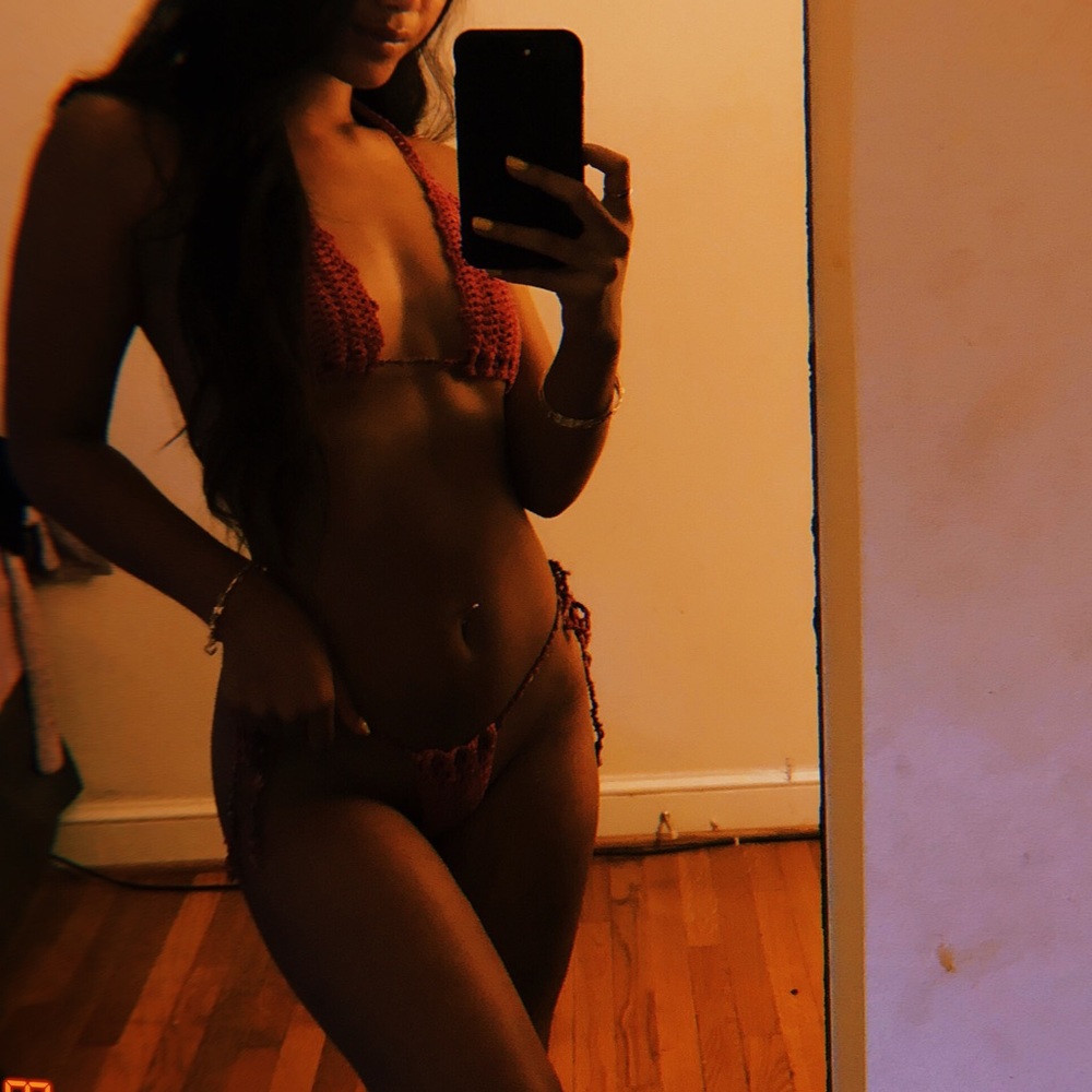 Crochet thong bikini